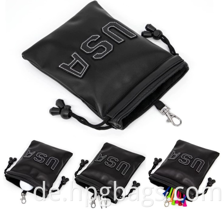 Soft Pu Leather Drawstring Pouch